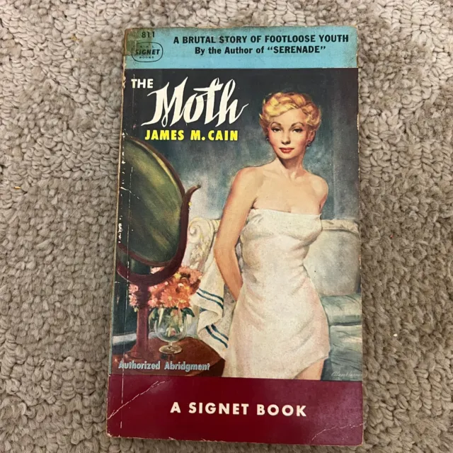The Moth Historical Romance Paperback Book by James M. Cain 20th Century 1950