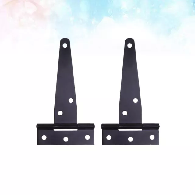 2 PCS Gate Hinge Black Door Hinges Heavy Duty Spring Furniture