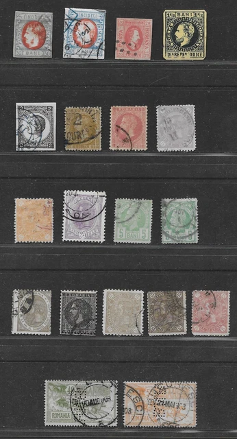 Romania. Old Stamps. Used. (ref 304)