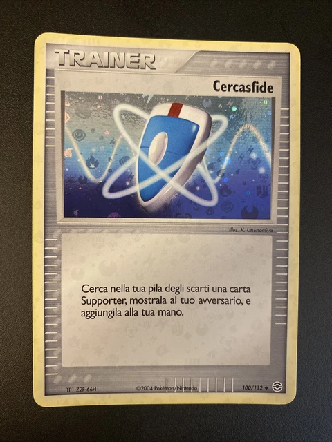 Pokémon Ex Rouge Feu Et Verdefoglia Cercasfide Holo Foil 100/112 NM+ Ita