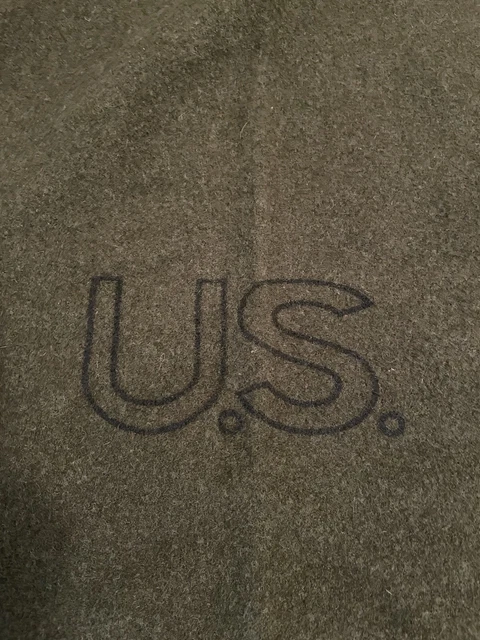 Vtg US Military 100% Wool OD Green Blanket,66”X84” Good condition Vtg US Military 100% Wool OD Green Blanket,66”X84” Good condition