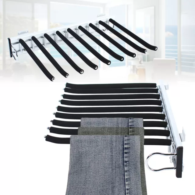 Pantalones extraíbles de acero inoxidable con estante armario montado a la izquierda