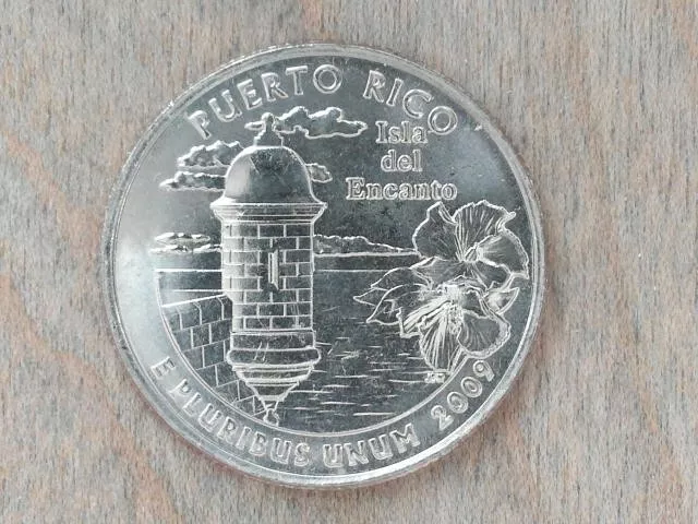 2009 D Puerto Rico U.S. Territory Quarter Actual Coin # 4