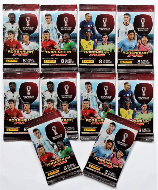 Panini Adrenalyn XL FIFA WM 2022 Qatar - 10 x Booster Trading Cards World Cup