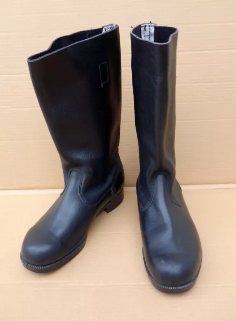 DDR NVA Stiefel Gr. 26,5 - Knobelbecher Armee Leder genarbt / glatt - TOP