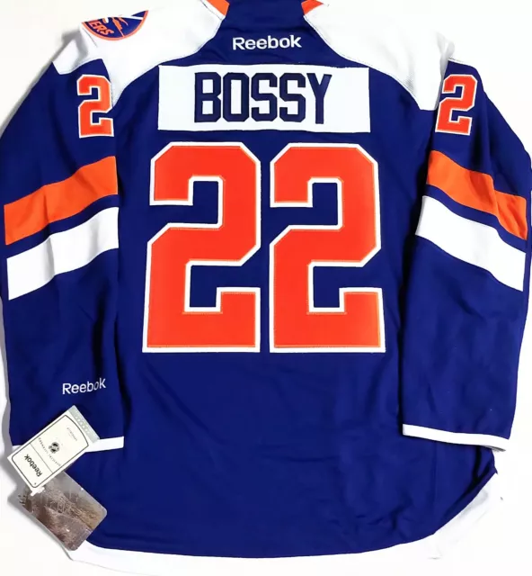 RARE-MEN-NWT-SMALL MIKE BOSSY NY ISLANDERS 3rd NHL LICENSED REEBOK HOCKEY JERSEY