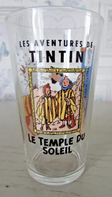 Verre Les Aventures de Tintin Amora Le Temple du Soleil