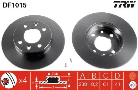 Dischi Freno TRW DF4295 Per VW Golf V/VI - Ventilati, Ø288mm, Spessore 25mm | Compatibili Con Multiple Versioni - Foto 6