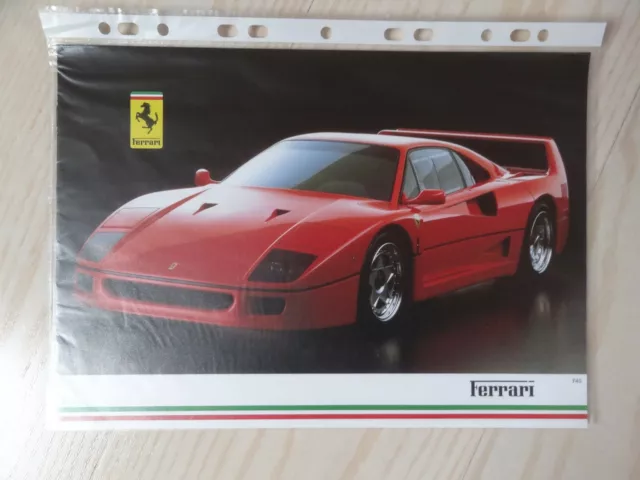 Catalogue Gamme Ferrari Angleterre 10/87 Tres Bon Etat