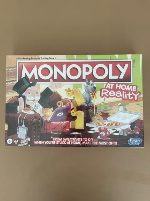 Monopoly At Home Reality Game New Sealed Hasbro 2021