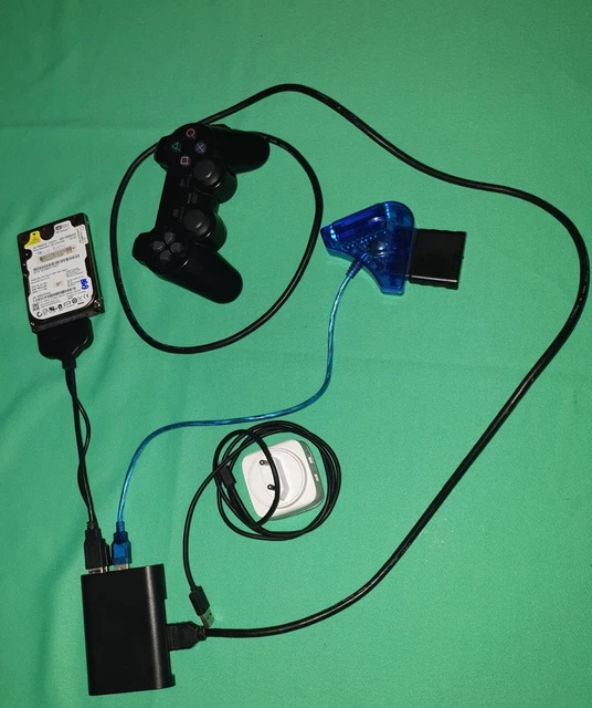 Raspberry pi 3 retropie hdd mando consola ps2 inalámbrico.