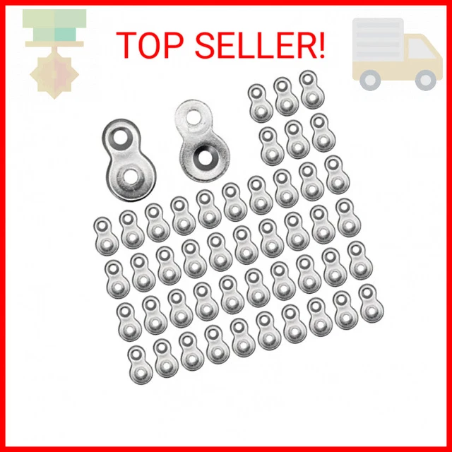 48 Pcs Figure 8 Fastener Steel,Table Top Fasteners - Heavy Duty Hardware Desk To