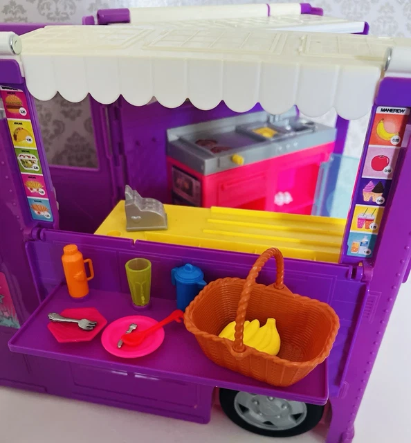 BARBIE FRESH N Fun Food Truck Playset With Food L £19.99 - PicClick UK