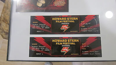 Howard Stern Signed/Autographed Framed Film Festival Program W/Extra's 4