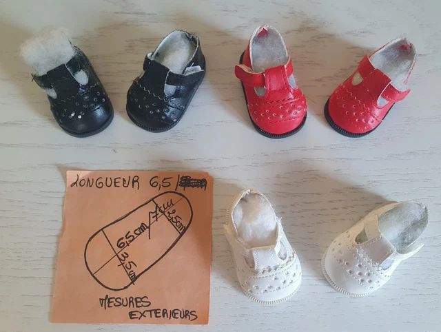 Chaussures Poupée  6.5 Cm X 3.5 Cathie Bella - Mode/ Travaux  Ou Autres