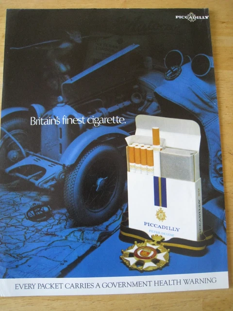 piccadilly filter de luxe cigarettes 1962 PICCADILLY FILTER De luxe Cigarettes Ad - News of particular interest  $19.99