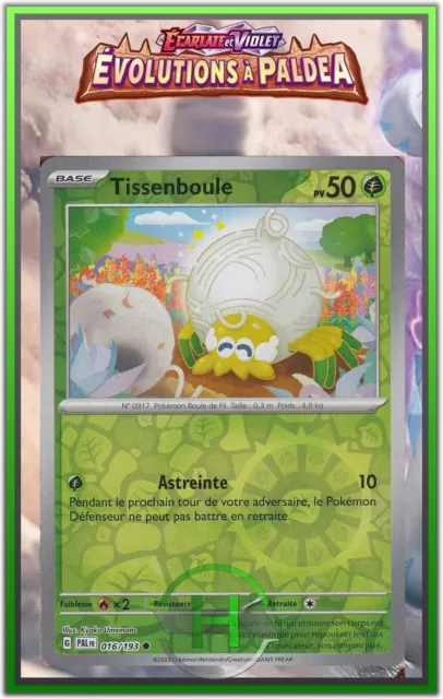 Tissenboule Reverse - EV2:Évolutions à Paldea - 016/193 - Carte Pokémon FR Neuve