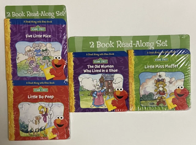 Sesame Street 2 Book Read-Along Sets A READ ALONG WITH ELMO BOOK Board Books