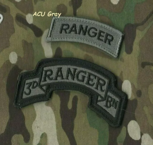 Armée Américaine Rangers Câble The Voie Jtf Acu-Gray Vêlkrö 2-TAB : Ranger + 3rd