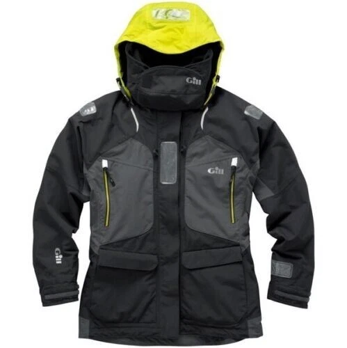 GILL OS2 sz 8 M Offshore Coastal Sailing Jacket Graphite Black fishing - Women's GILL OS2 sz 8 M Offshore Coastal Sailing Jacket Graphite Black fishing - Women's