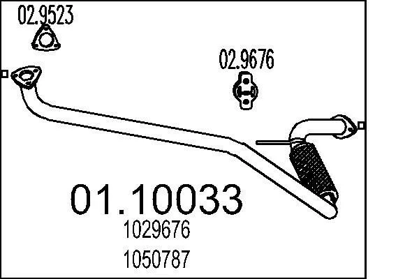 TUYAU D'éCHAPPEMENT FORD TRANSIT CAMION PLATE-FORME/CHâSSIS 2.5 DI,2.5 TD 2