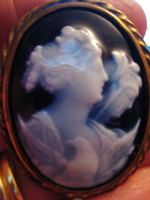 Broche Ancienne En émaux De Limoges Signée G.FUNCK - Argent Poinçonné, Occasion