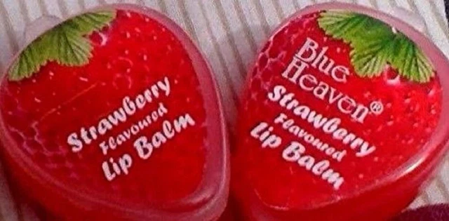 Blue Heaven Baume à lèvres aux fruits aromatisé à la fraise (4 g) (lot de...