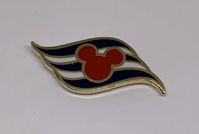 Disney Cruise Line Flag Logo Red Mickey Mouse Ears Cast Member Lapel Pin (62)