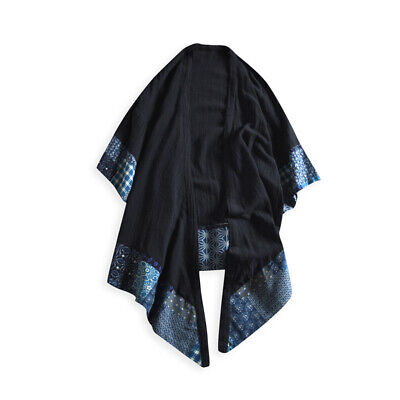 Uomo Giapponese Kimono Ttang Abito Floreale Sciolto Giacca Etnico Lunga Yukata