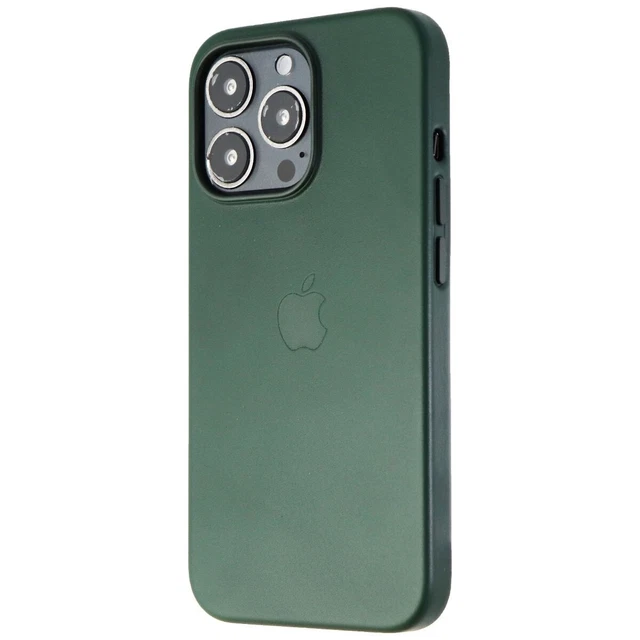 APPLE LEATHER CASE with For Magsafe for iPhone13 Pro Sequoia Green