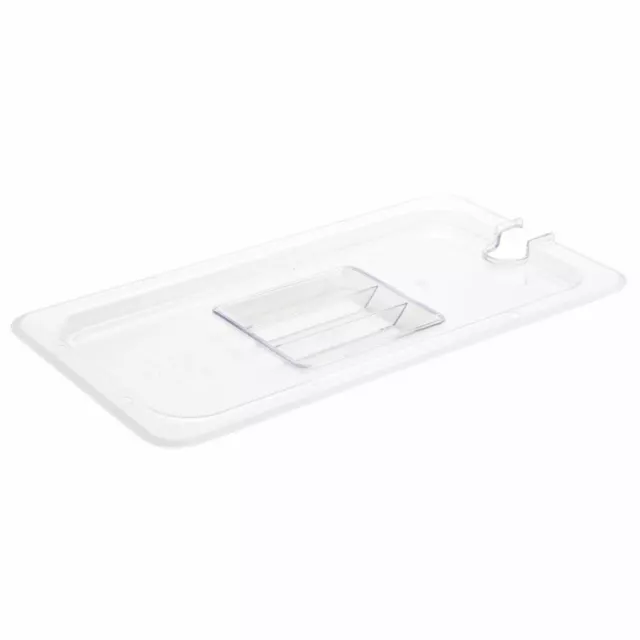 Vogue Clear Polycarbonate 1/3 Gastronorm Lid Notched