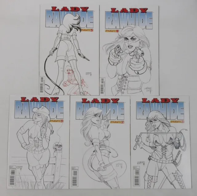 Lady Rawhide #1-5 VF/NM complete series Joe Linsner B & W Subscription variants