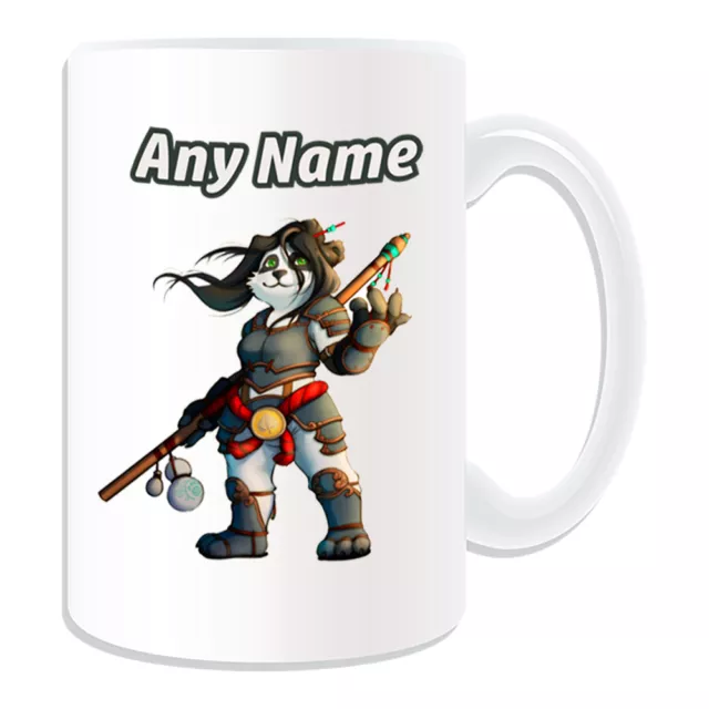 Personalised Gift Pandaren Monk Mug Money Box Cup World Warcraft WOW Female Game