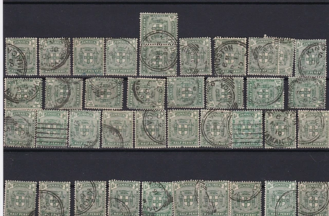 jamaica used stamps ref 13669