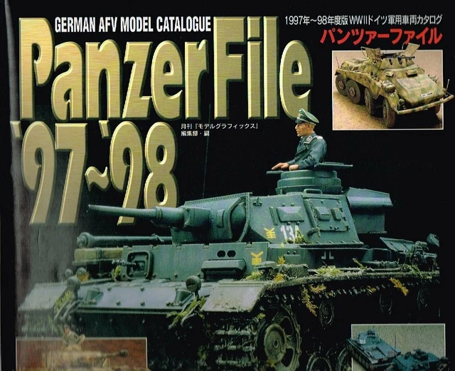 PANZER FILE ’97’98 WWII German AFV Model Catalog Military Tank English