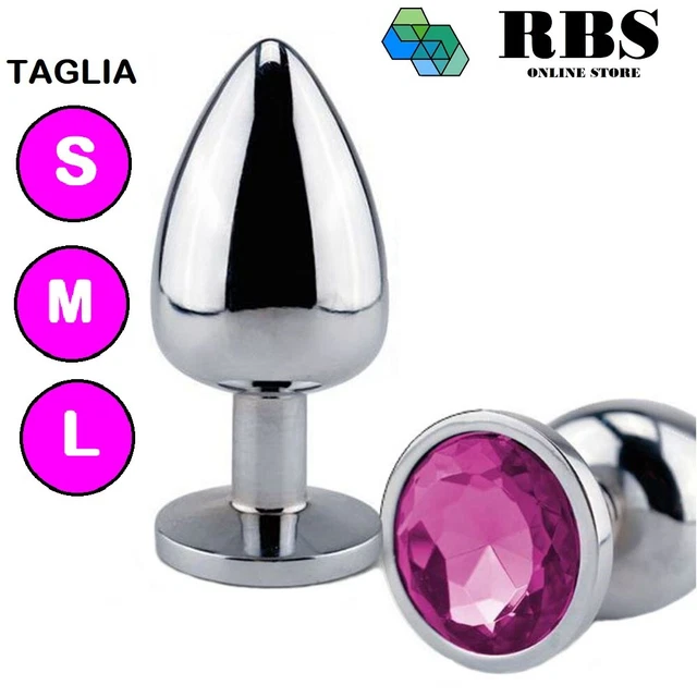 PLUG ANALE ANAL piccolo grande acciaio dilatatore dildo sex toys donna uomo  da EUR 13,90 - PicClick IT