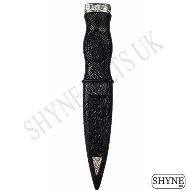 Kilt Highlandwear Sicurezza Sgian Dubh Manichino Design Cardo Con Montaggio In Peltro