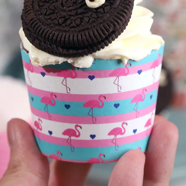50Pcs Disposable Muffin Cupcake Paper Cups Cupcake Liner Baking Muffin Box C SN❤