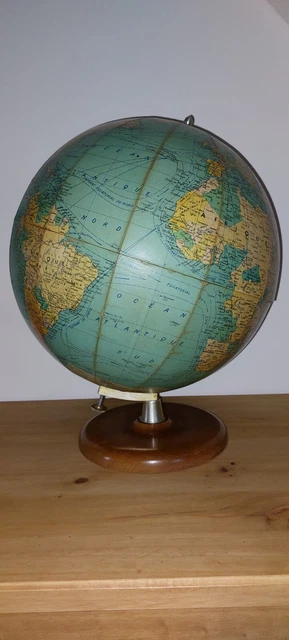 Ancienne mappemonde globe GIRARD et BARRÈRE