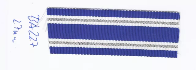 Ordensband Nato blau weiß silber blau weiß silber 27mm 0,25meter (ba227)m12,00