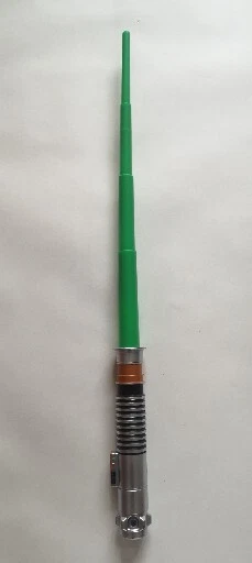 Star Wars Luke Skywalker Lightsaber Green Hasbro 2015 Flick Out Cosplay Toy