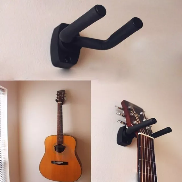 Acoustic Guitar Holder Wall Mount Bass Ukulele Violin Hook Show Hanger