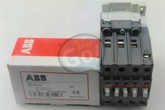 ONE ABB A40-30-10 220VAC AC Contactor NEW