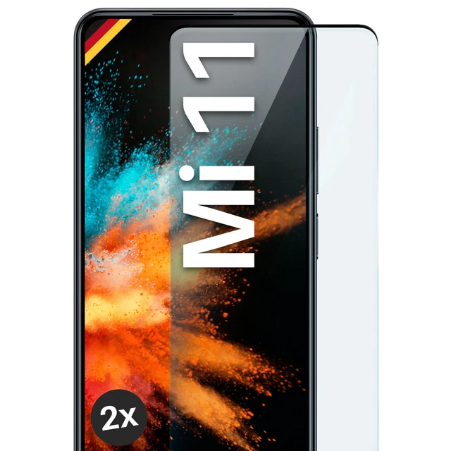 2x Schutzglas für Xiaomi Mi 11 Full Screen Hart 3D Curved 9H Displayschutz Glas