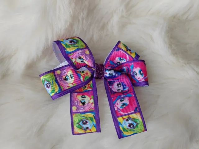 🌈🦄 Handmade Inspired by My Little Pony Alligator Large 4" Hair Bow Accessories