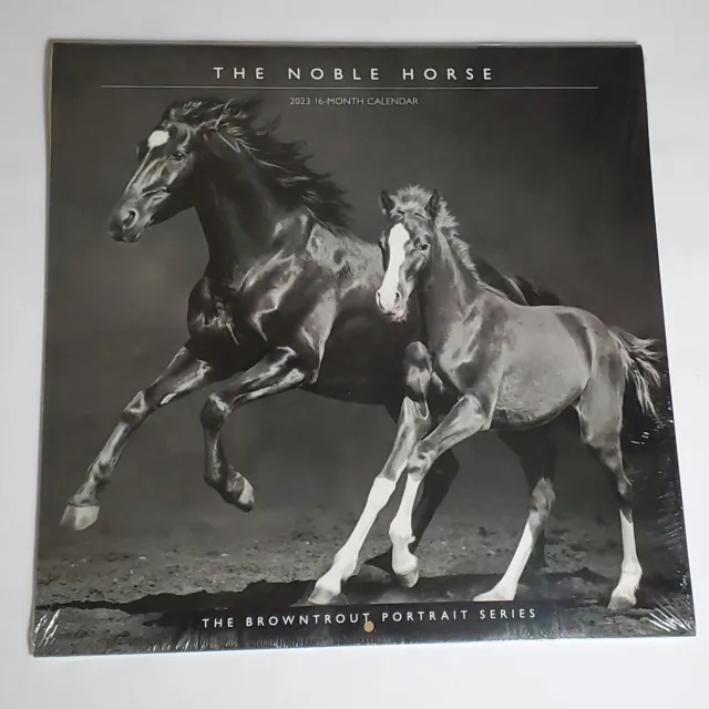 Horse, the Noble, the Browntrout Portrait Series 2023 Square (Calendar) 12"x12"