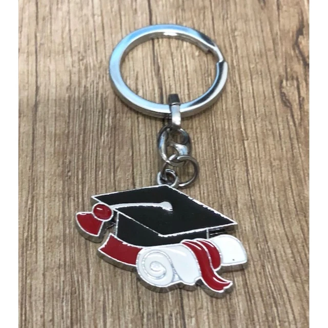 Varotto Portachiavi Cappello Di Laurea Cod.EL5688 – Metallo Lucido, 10x5,5x1 Cm, Regalo Per Laureati