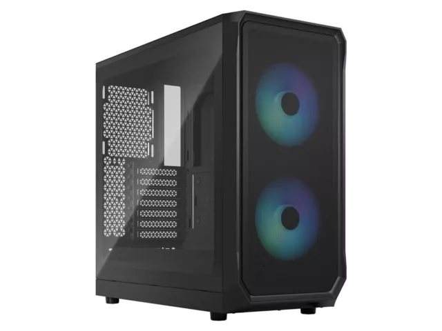 Fractal Design Focus 2 Mid-Tower Case - RGB Black TG Clear Tint FD-C-FOC2A-03