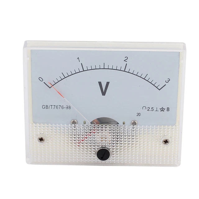 Analog Panel Meter Voltmeter Gauge 69C9 Klasse 2.5 Genauigkeit DC 0-3V
