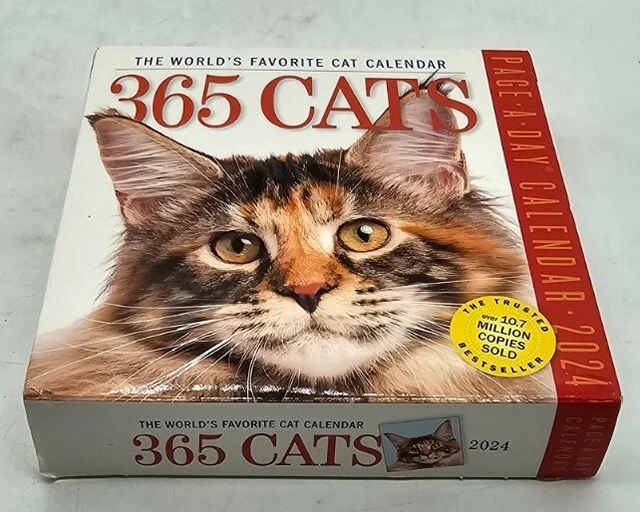 365 CATS PAGE A Day Calendar 2024 The Worlds Favorite Cat Calendar 9.